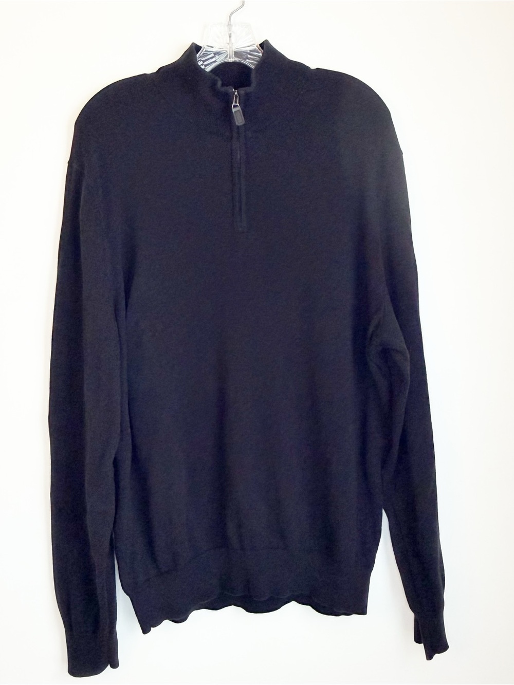 Jos. A. Bank Traveler Men's Black Zip-Up Sweater
